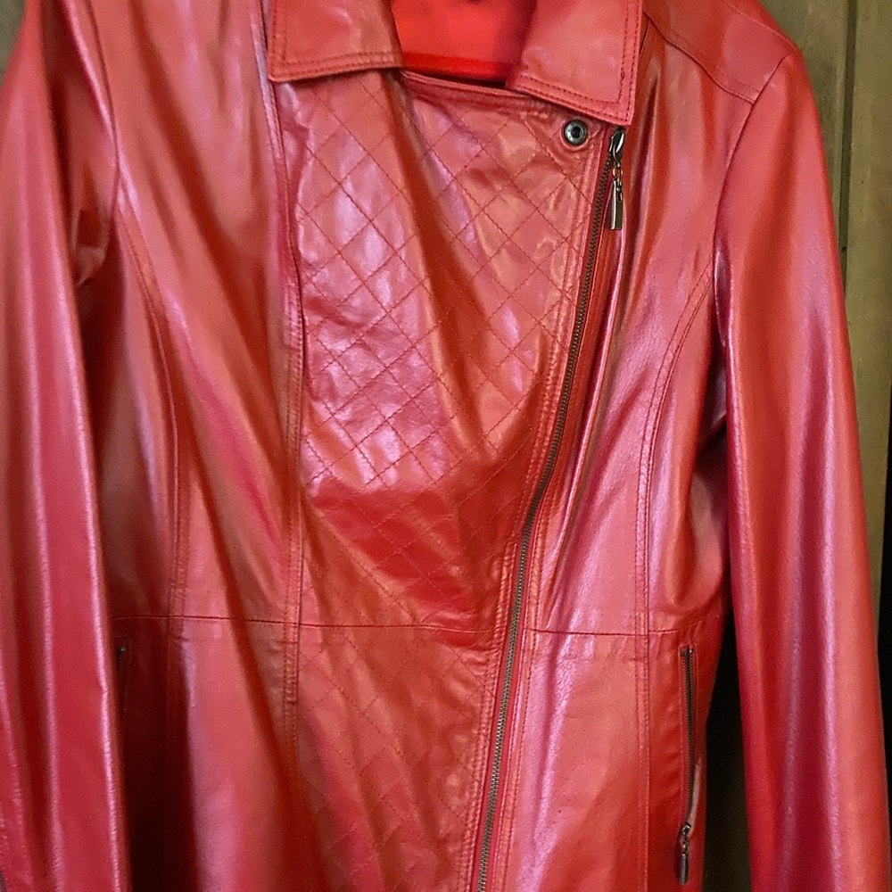 Hal Rubenstein Red Leather Jacket - image 3